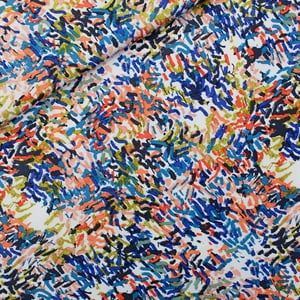 Paint Fun - Ecovero Viscose Rayon Satin - Coupon 65cm