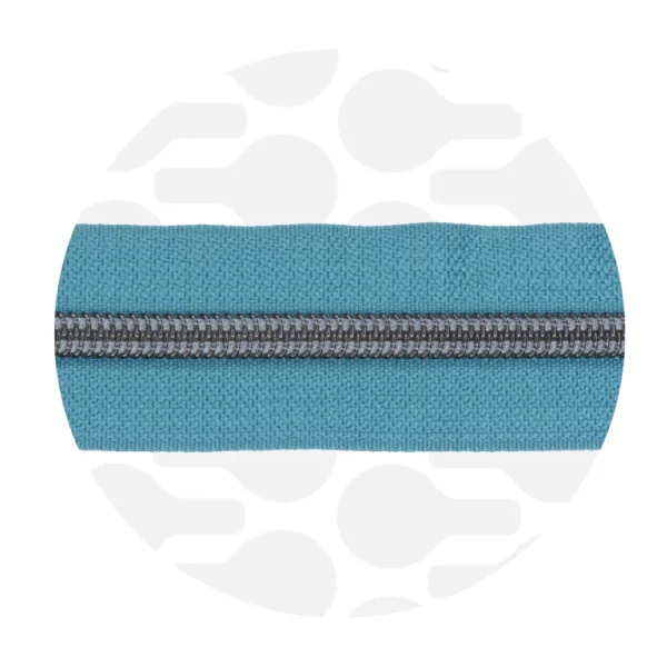 Rits - Nylon - Dark Turquoise - Gun Metal