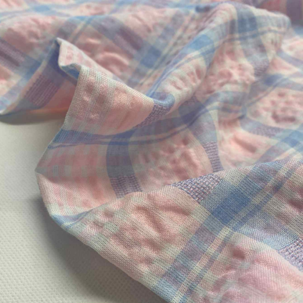 Seersucker - Sky Rose