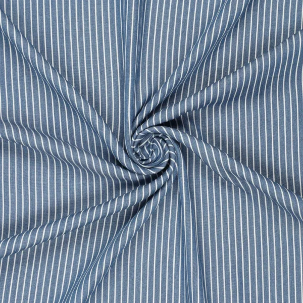 Lyocell - Sea breeze stripe - Dark Blue