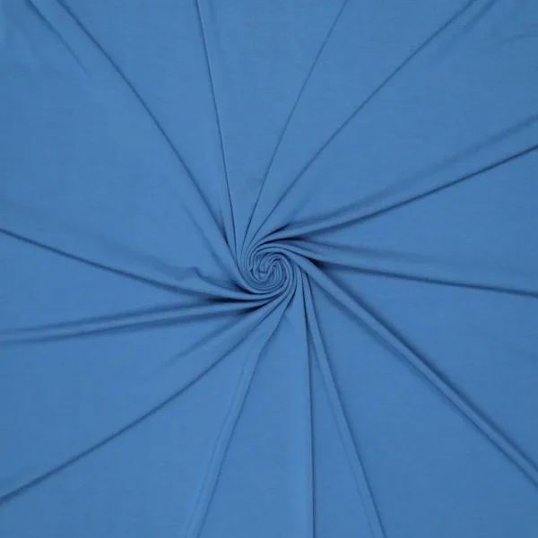 Bamboo tricot - T-shirt stof – Fris blauw