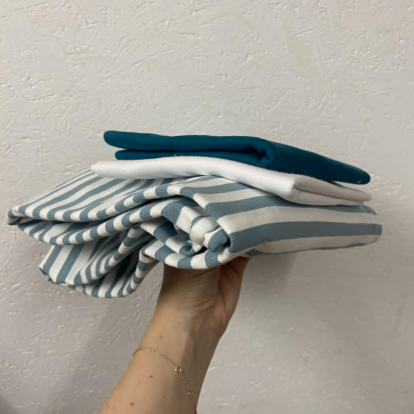 Naaipakket - Lola Stripes - Dusty Aqua