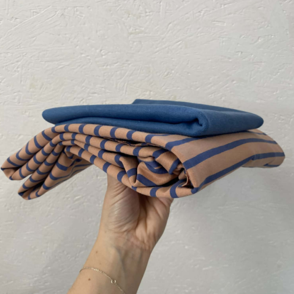 Naaipakket - Lola Stripes - Vanilleblauw
