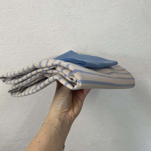 Naaipakket - Lola Stripes - Babyblauw