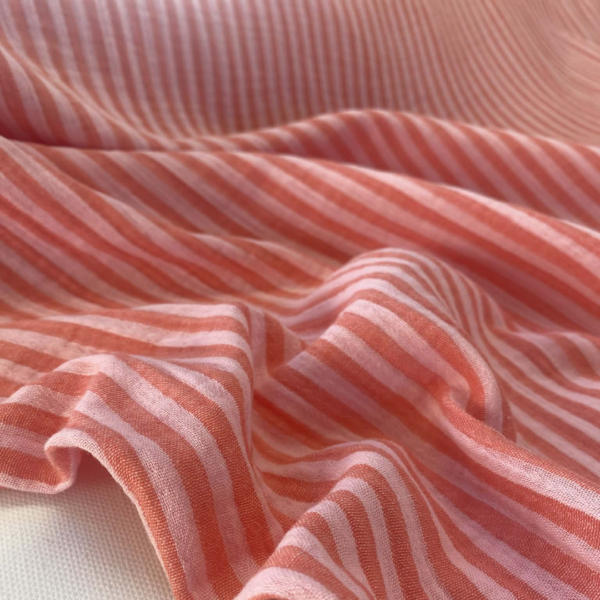 Double Gauze – Omkeerbaar – Brede & Fijne Strepen – Pink