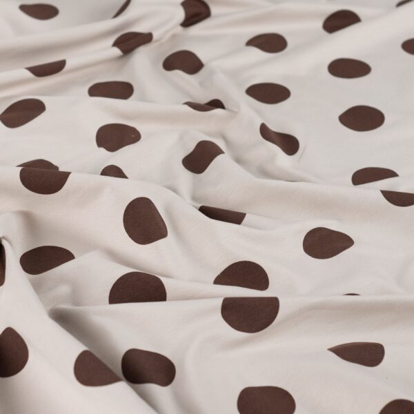 French Terry - Polkadots - Ecru